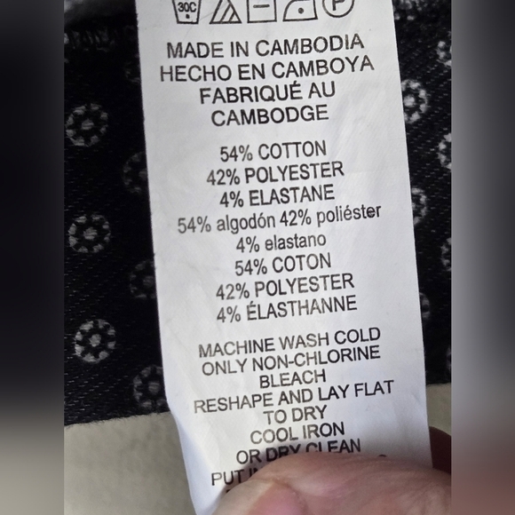 Women's Michael Kors Black & White Jegging, Size Medium - Picture 6 of 6